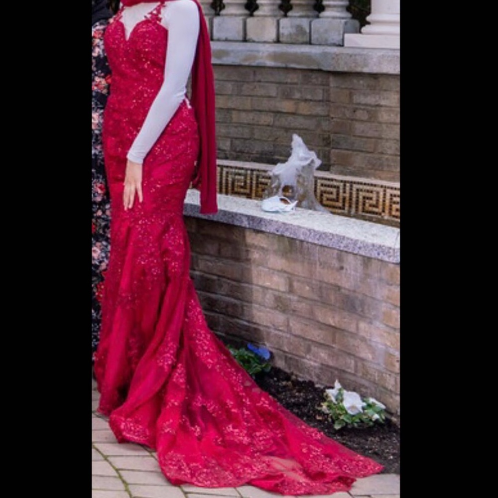 Burgundy Prom Dress